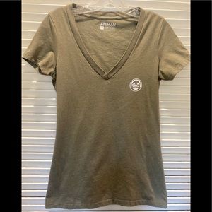 APEMAN V NECK T SHIRT SHORT SLEEVE SZ M